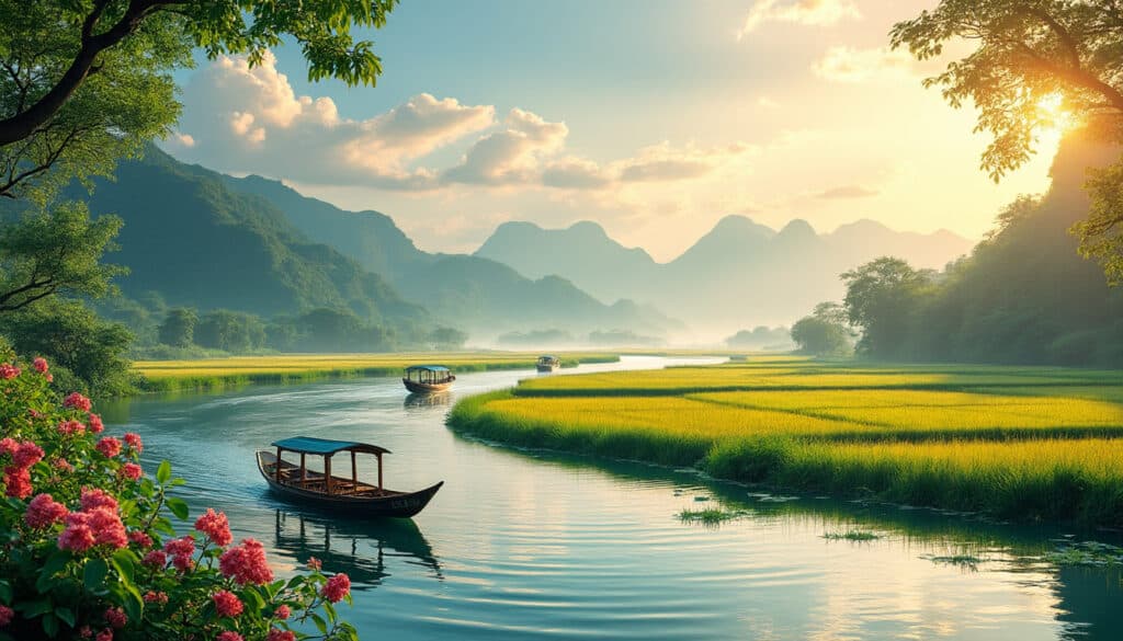 explore the scenic rivers and serene waterways near hanoi, where nature's beauty meets cultural richness. discover hidden gems, enjoy outdoor activities, and immerse yourself in the tranquility of vietnam's stunning landscapes.